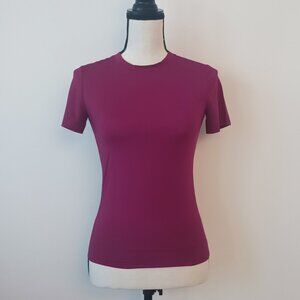 NWOT Theory Tiny Tee Travel Jersey in Plum SM